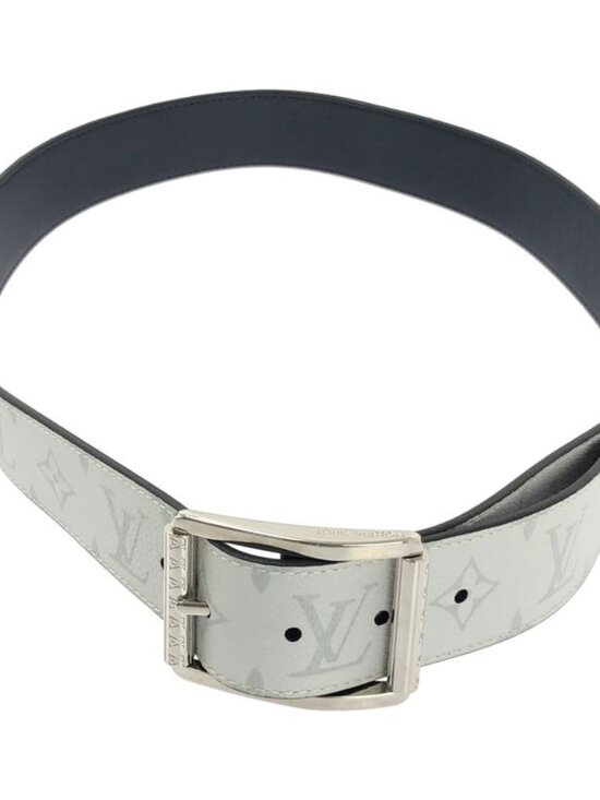Louis Vuitton Ceinture Reverso Leather Belt 95 38 White